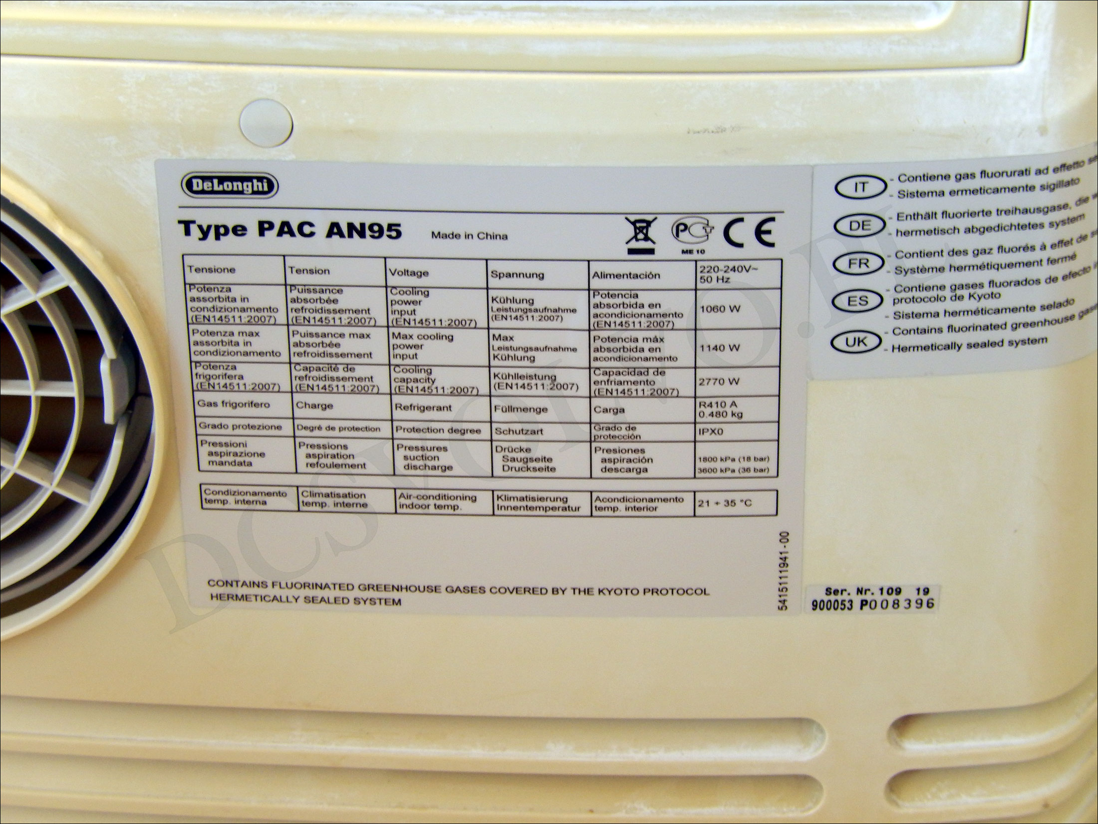 Delonghi PAC AN95 ECO